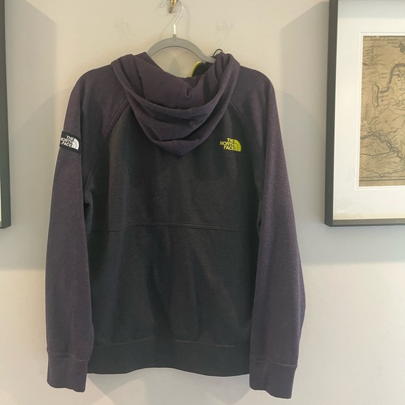 The North Face Grey, Purple and Yellow zip up Jacket - Picture 5 of 7